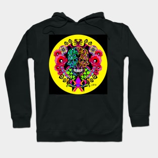 floral tree of the death in mexico ecopop folk art Hoodie